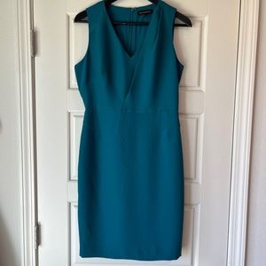 Banana Republic - Turquoise V Neck Sleeveless Shift Dress Sz 4